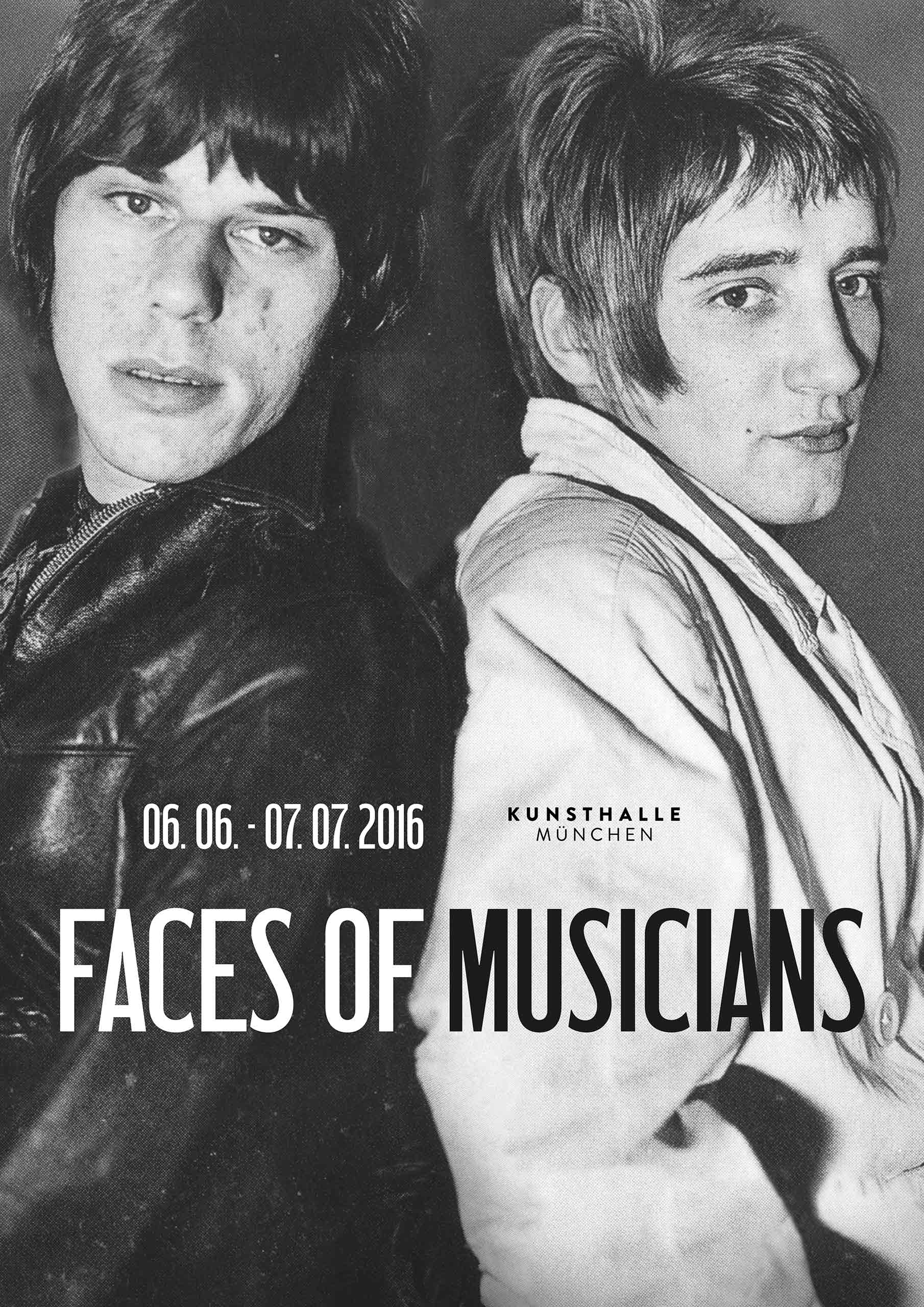 Faces of Musicians Poster Design Concept