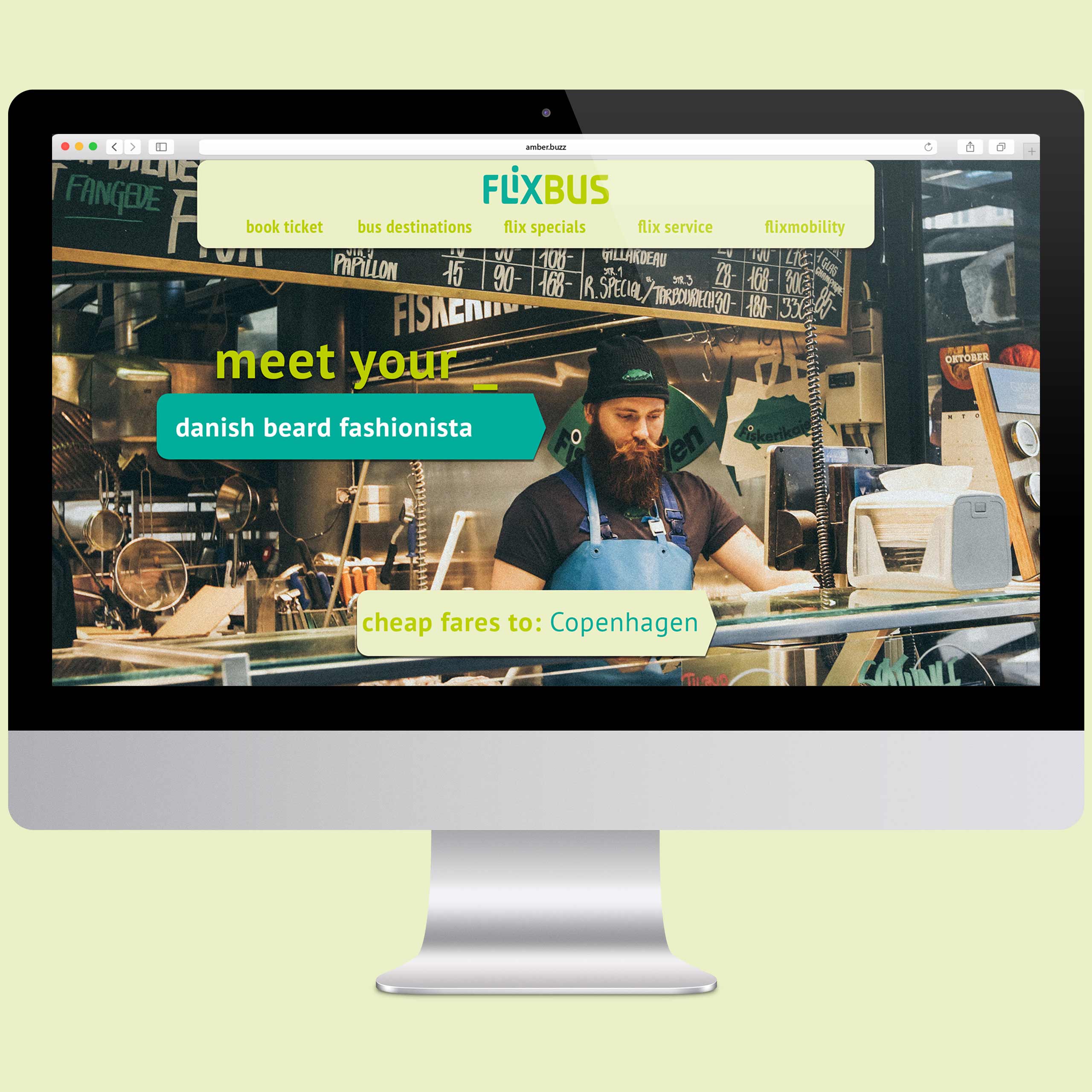 Flixbus Bus Carrier Website Desktop Design Branding Concept